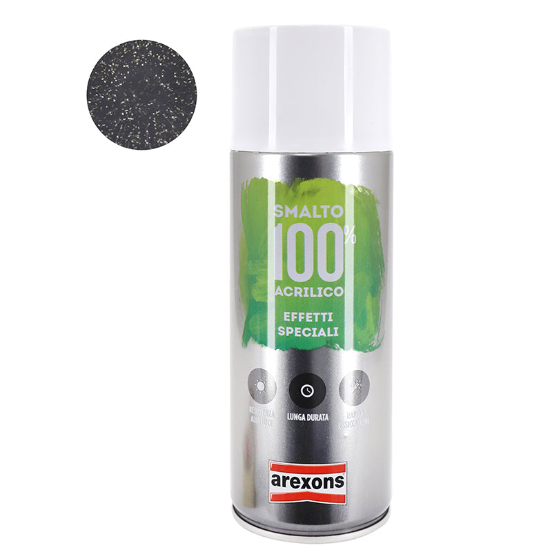 Bombe De Peinture Arexons Acrylique 100 Noir Effet Diamant Aerosol 400 Ml (3708)