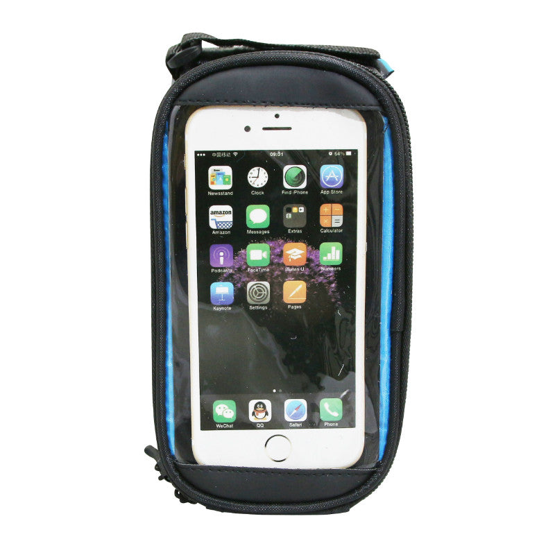 Sacoche De Cadre-Potence Vélo Smartphone Pour Telephone Portable - I-Phone Fixation A Velcro (19.5X10X9 cm)