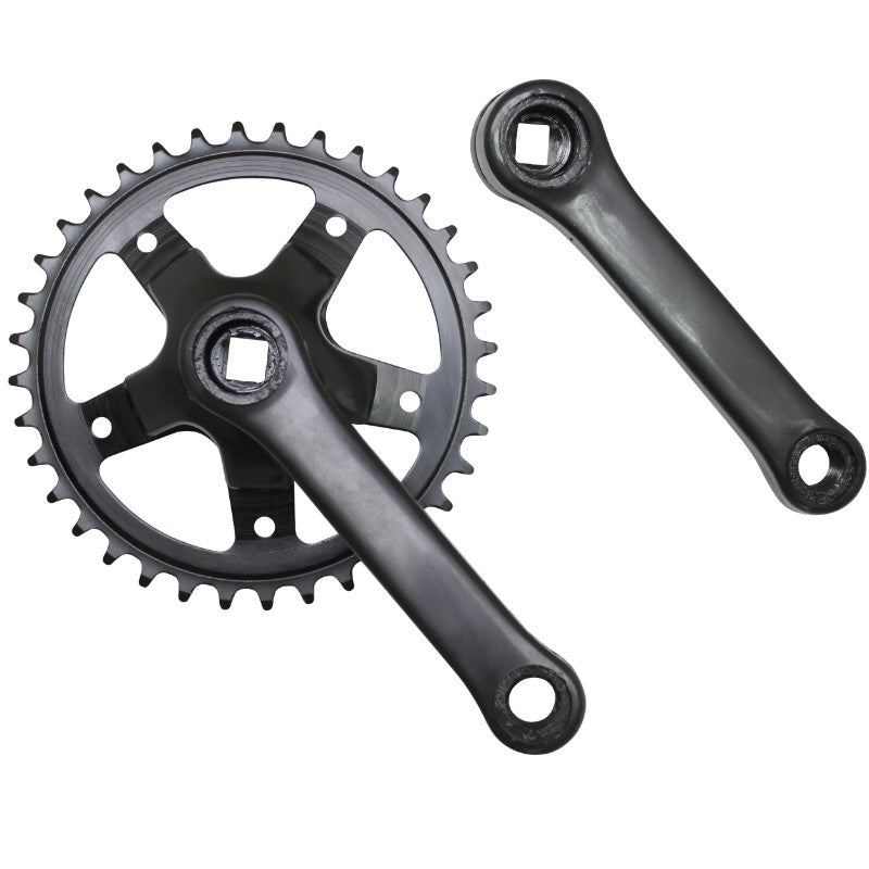 Pédalier City P2R Acier 127 mm Plateau 36D. (Boîtier 131 mm)