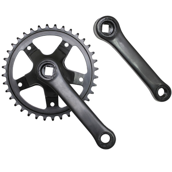 Pédalier City P2R Acier 127 mm Plateau 36D. (Boîtier 131 mm)