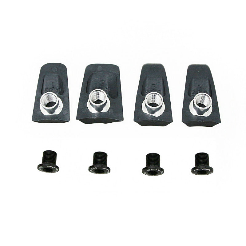 Intravis - Capot Pédalier Ta Compatible Ultegra 6800 Noir Pour Plateau X110 (Jeu De 4) - Vis Et Cheminee