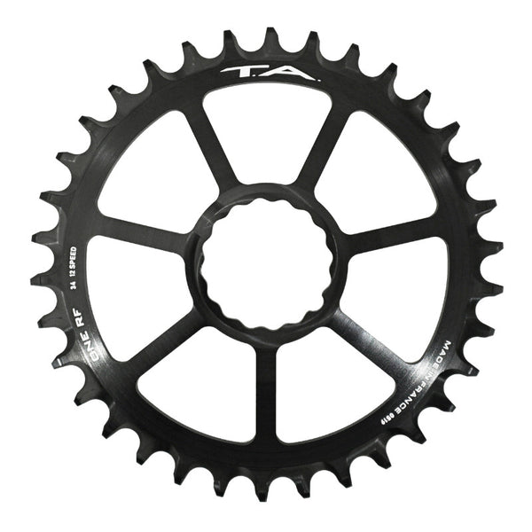 Plateau VTT Direct Mount Pour Race Face Cinch Ta One Rf 34 dents 12V. Noir