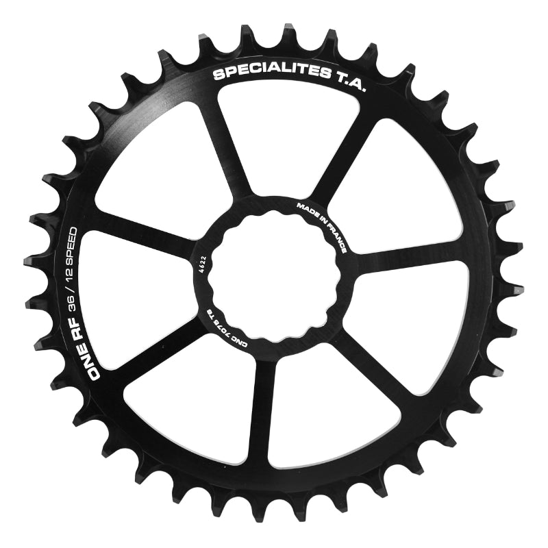 Plateau VTT Direct Mount Pour Race Face Cinch Ta One Rf 36 dents 12V. Noir