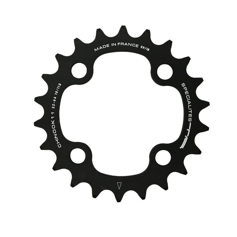 Plateau VTT 4 branches Ø 104 Ta Chinook Double-Triple 32 dents Extérieur Noir Alu Pour Shimano - Sram - Race Face - Fsa 