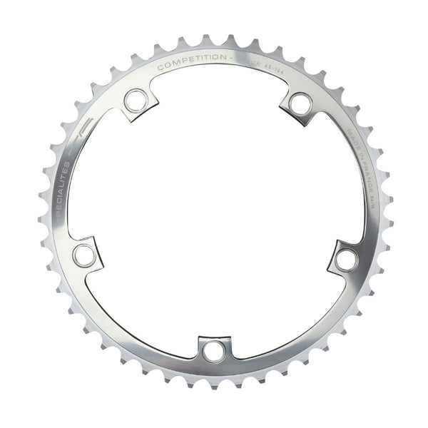 Plateau Piste 5 branches Ø 144 Ta 51 dents Argent Alu 7075 Pour Chaîne 3.17 mm (1"1-8)