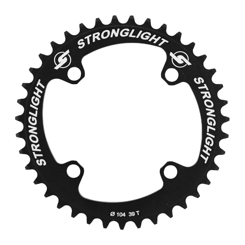 Plateau BMX 4 branches Ø 104 Stronglight 39 dents Mono Noir (Pour Chaîne 1-2 X 3-32)
