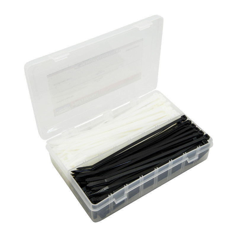 Collier De Serrage Nylon Type Rilsan 4,8X200 mm Noir Et Transparent (Boite De 200) -P2R-