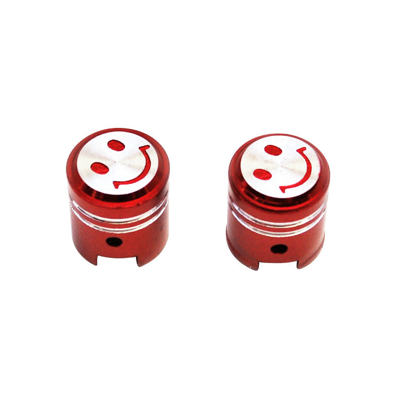 Bouchon De Valve Scoot-Cyclo Replay Vs Piston Rouge (Paire)