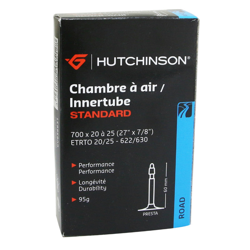 Chambre A Air Vélo 700 X 20-25 Hutchinson Valve Presta 60 mm 95G