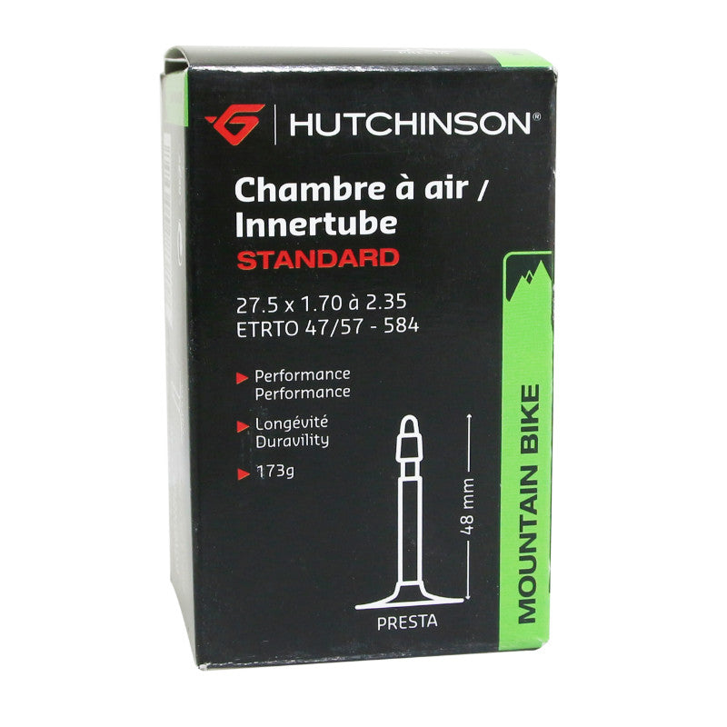 Chambre A Air Vélo 27.5 X 1.70-2.35 Hutchinson Valve Presta 48 mm 173G
