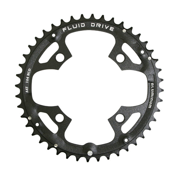 Plateau VTT 4 branches Ø 104 Pour Sunrace 44 dents Triple Extérieur Noir Alu Compatible Autres Marques