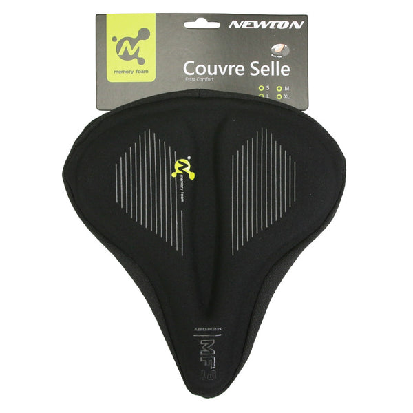 Couvre Selle Vélo Newton Gel Memoire De Forme Noir (245X230 mm)