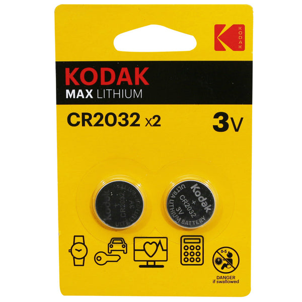 Pile Bouton Cr2032 Kodak Lithium 3V (Vendu Par 2)