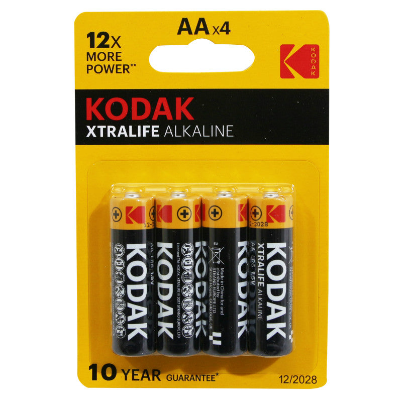 Pile Lr06 1.5V Kodak Alcaline Xtralife Aa (Vendu Par 4)