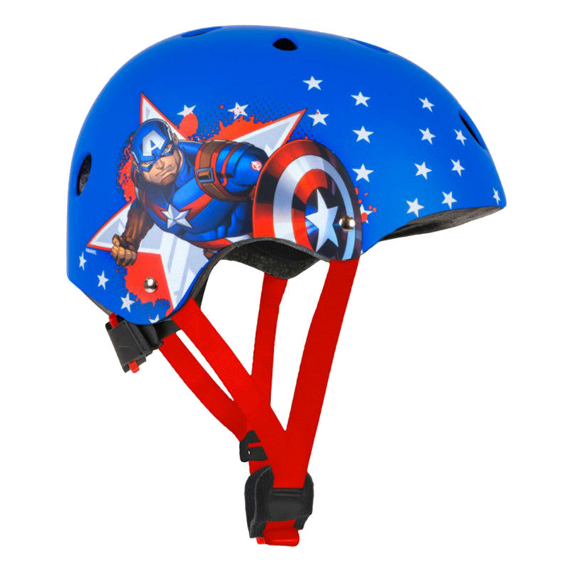 Casque Vélo Enfant Disney V3 Captain America Avec Molette Réglage Taille 54-58 (Vendu Sur Carte)