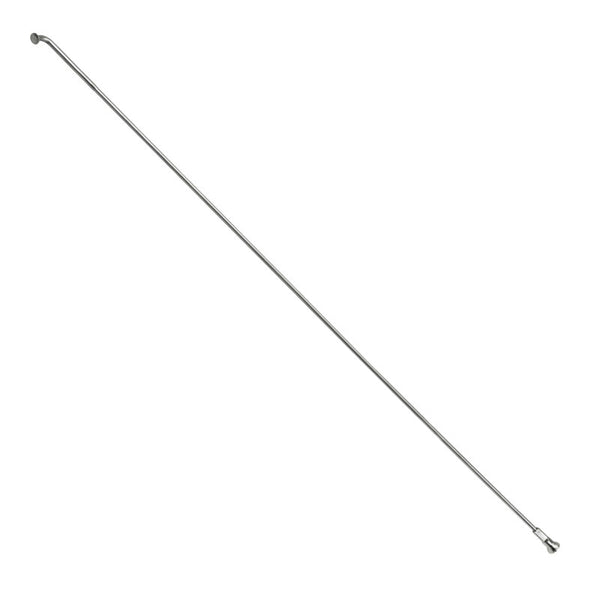 Rayon Renforcé INOX Argent 2,0 mm Avec Tête Coudée En 2,3 mm L 258 mm Avec Écrou (Vendu A L'Unite)