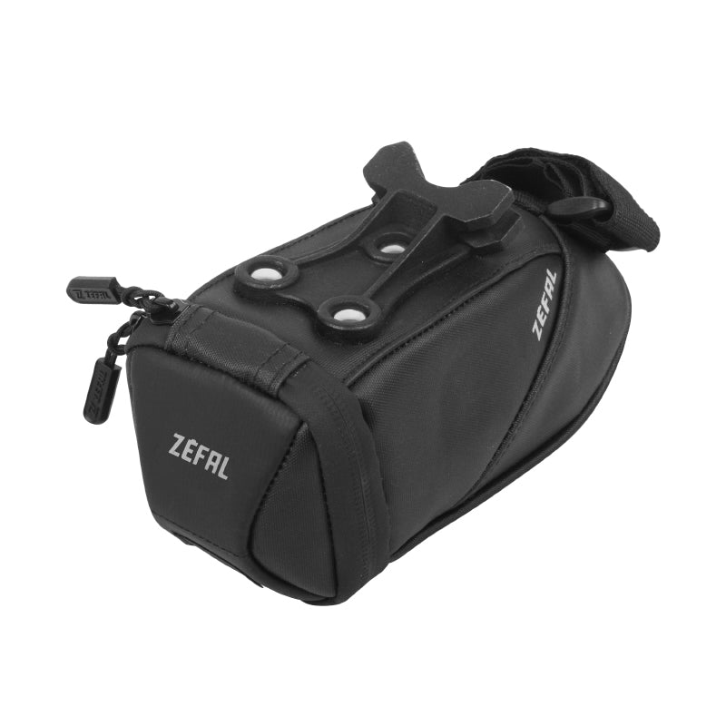 Sacoche De Selle Vélo Zefal Iron Pack 0,5L Noir Fixation Rail De Selle