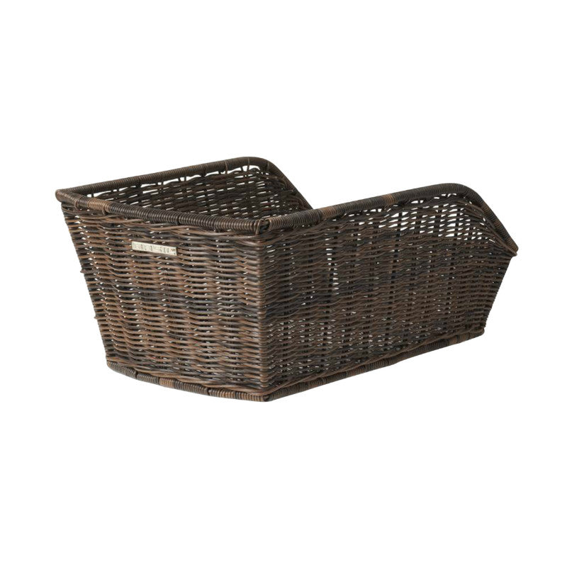 Panier Arrière Basil Cento Rattan Osier Synthetique Noir (43X32X25 cm) (Avec Fixation)