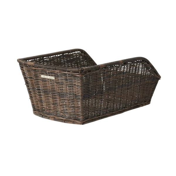Panier Arrière Basil Cento Rattan Osier Synthetique Noir (43X32X25 cm) (Avec Fixation)