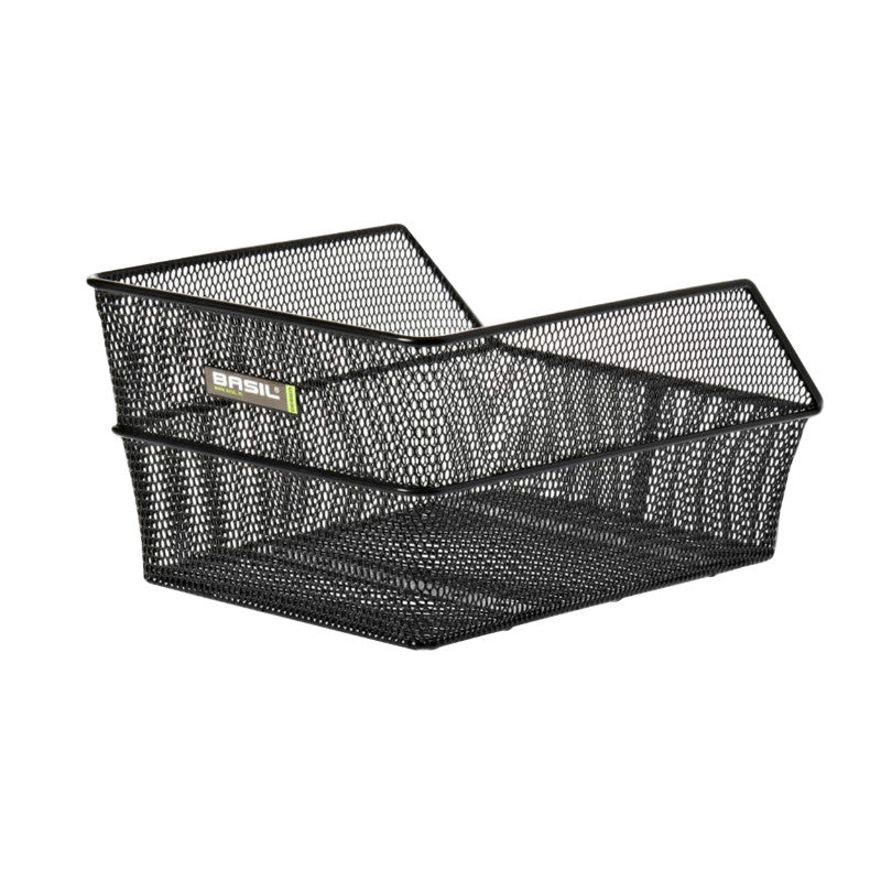 Panier Arrière Acier Nid Abeille Basil Cento Noir (45 X 31 X 21 cm)