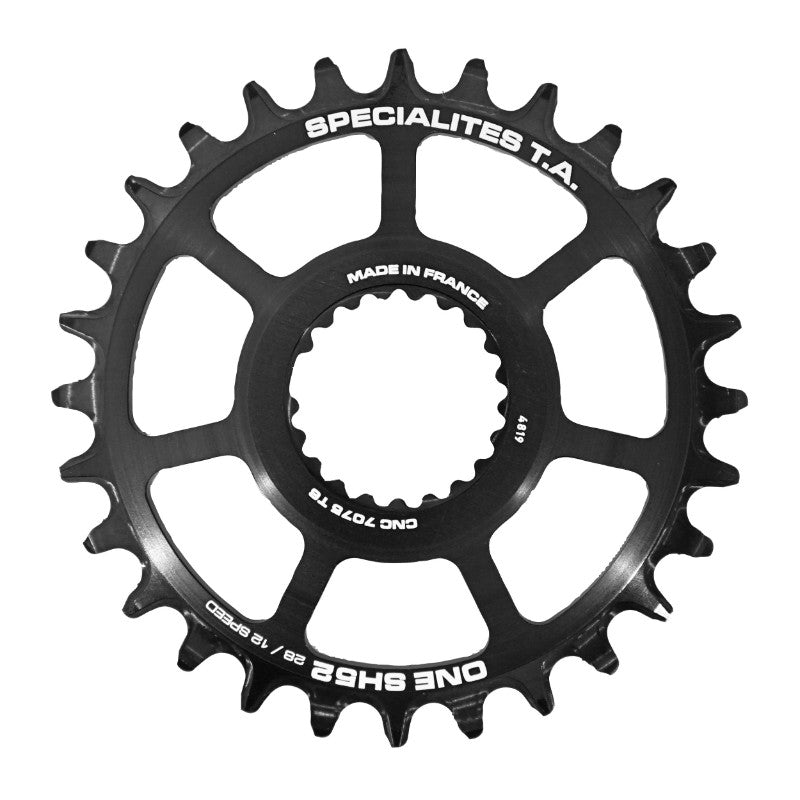 Plateau VTT Direct Mount Pour Shimano Xtr M9100 - Xt M8100 - Slx M7100 Ta One Sh52 28 dents Comp M900 10-11-12V. Narrow 