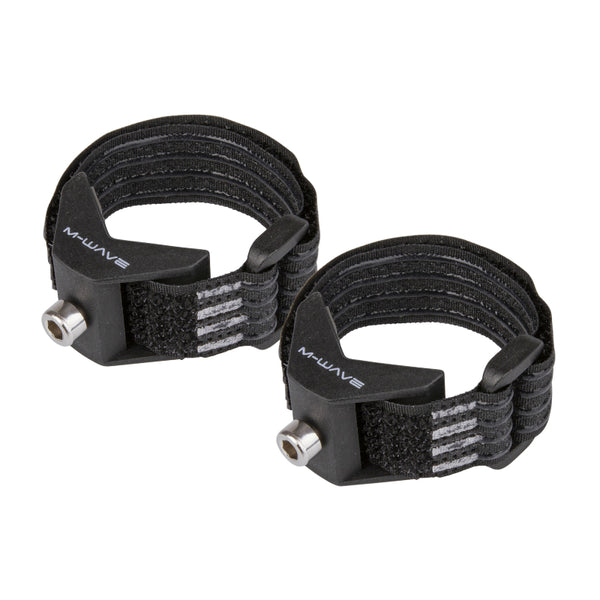 Support Fixation Porte Bidon-Mini Pompe Noir Sur Velcro Pour Vélo Musculaire Et VAE