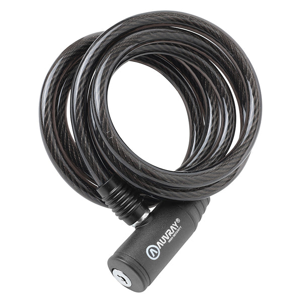 Antivol Vélo Spiral A Clé Auvray Diam 8 mm L 1.50 M (Avec Support)