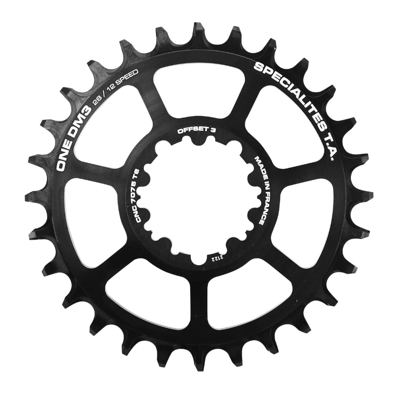 Plateau VTT Direct Mount Pour Sram Gx - Xx1 - X01 Ta Dm3 28 dents 11-12V. Narrow Wide Noir (Transmission Boost Deport 3 