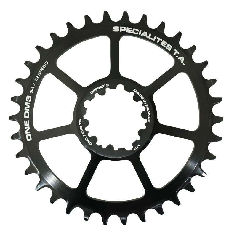 Plateau VTT Direct Mount Pour Sram Gx - Xx1 - X01 Ta Dm3 34 dents 11-12V. Narrow Wide Noir (Transmission Boost Deport 3 