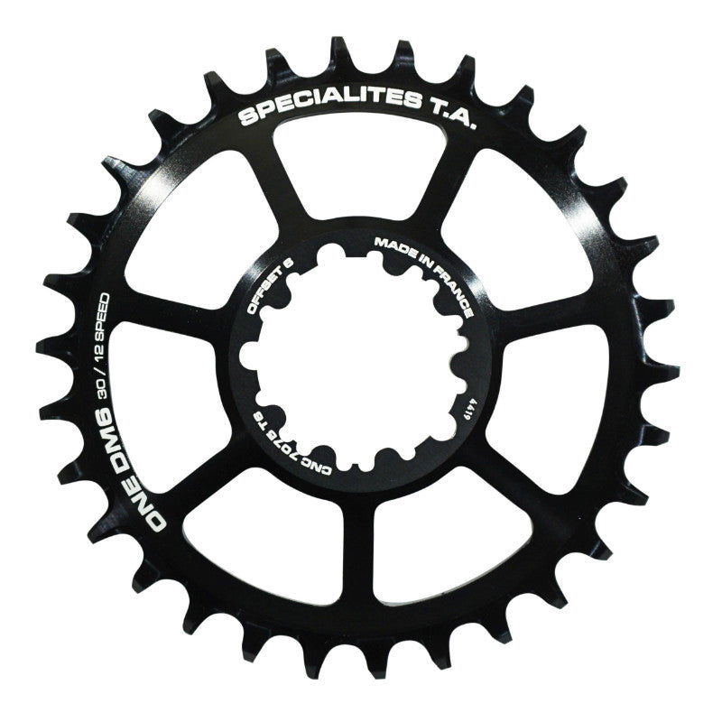 Plateau VTT Direct Mount Pour Sram Gx - Xx1 - X01 Ta Dm6 30 dents 11-12V. Narrow Wide Noir (Standard Deport 6 mm)