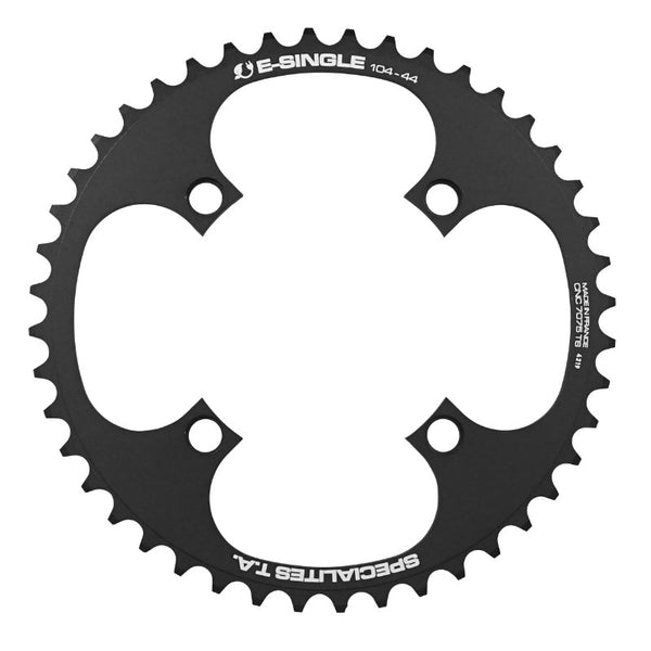 Plateau VAE-E-Bike 4 branches Ø 104 Pour Bosch - Brose - Yamaha - Giant - Shimano E-Steps Ta E-Single 44 dents Mono Noir
