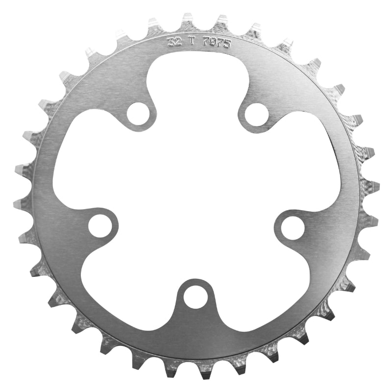 Plateau Route 5 branches Ø 74 Stronglight 32 dents Triple Argent Alu 7075 9-10V.