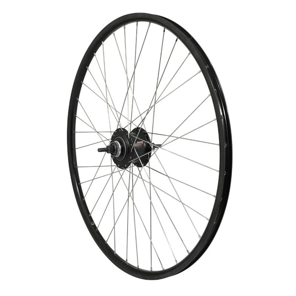 Roue VTC 700 X 35 - 28" Er20 Arrière Noir Double Paroi Moyeu Nexus Inter 7V Disque Centerlock 36 Rayons INOX(Sg-C3001-7D