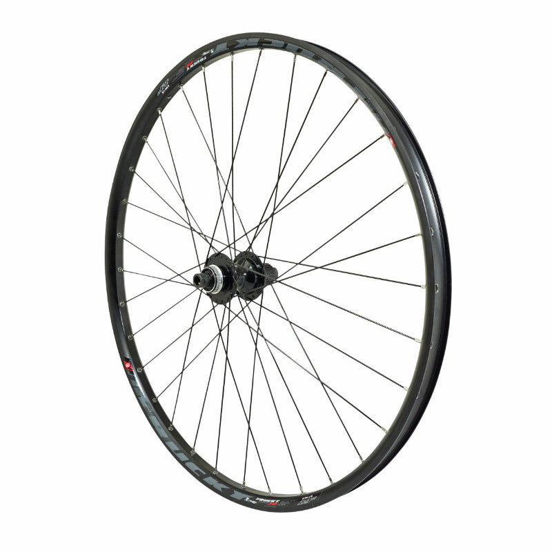 Roue VTT Disque 29" Trucky 30 Tubeless Ready Arrière Centerlock Noir Moyeu Shimano Tc500 Cassette Microspline 12V Axe Tr