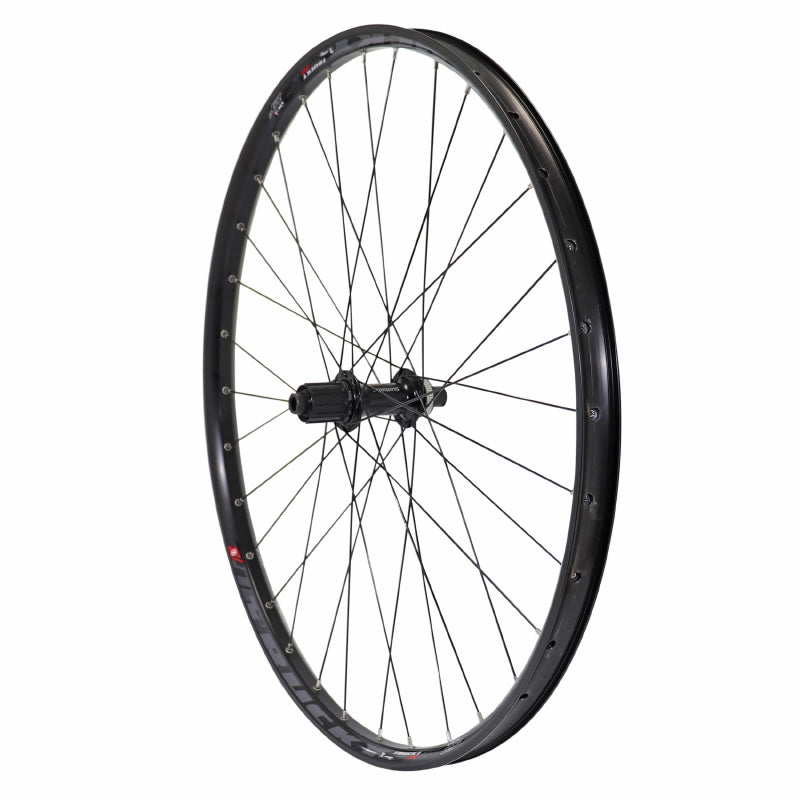 Roue VTT Disque 29" Trucky 30 Boost Tubeless Ready Arrière Centerlock Noir Moyeu Shimano Tc500 11-10V Axe Traversant 12-