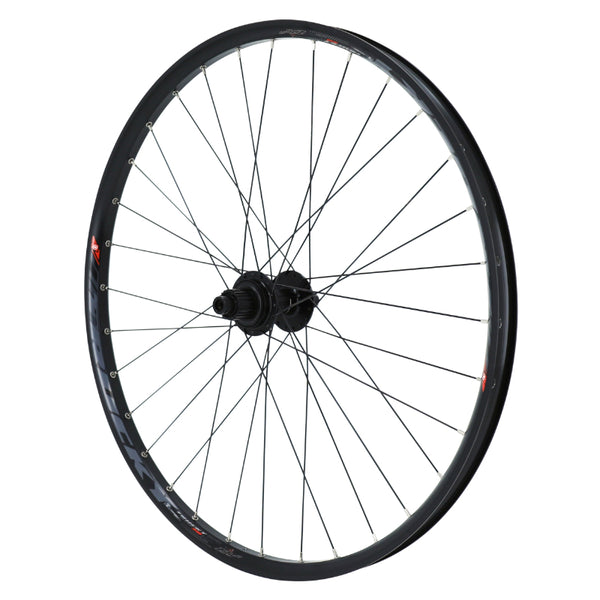 Roue VTT Disque 27.5" Trucky 30 Boost Tubeless Ready Arrière Centerlock Noir Moyeu Shimano Tc500 Cassette Microspline 12