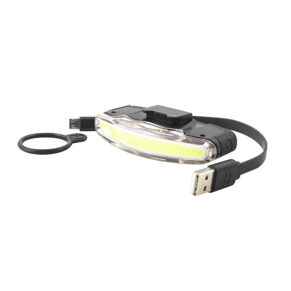 Éclairage Vélo Usb Avant Sur Cintre Spanninga Arco Noir Livre 3 Fonctions Standard, Eco, Flash (Autonomie De 5H À 10H)