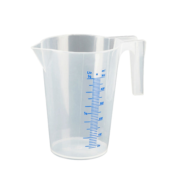 Doseur-Broc Pressol En Polypropylene Gradue Transparent 500Ml (Vendu A L'Unite)