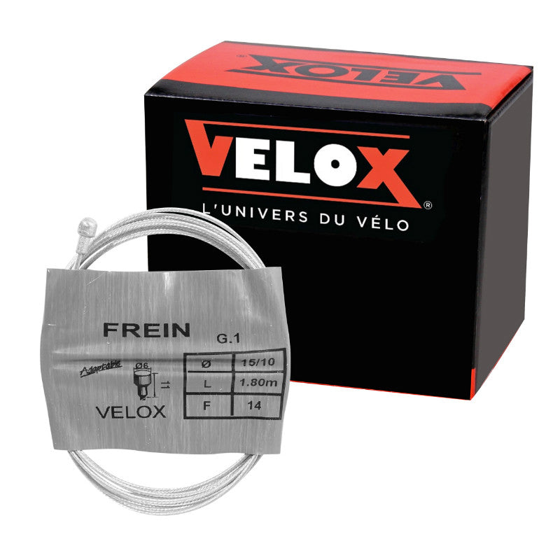 Câble De Frein Route Velox Galva 1,80M (Boite De 25 Câbles) 15-10 14Fils