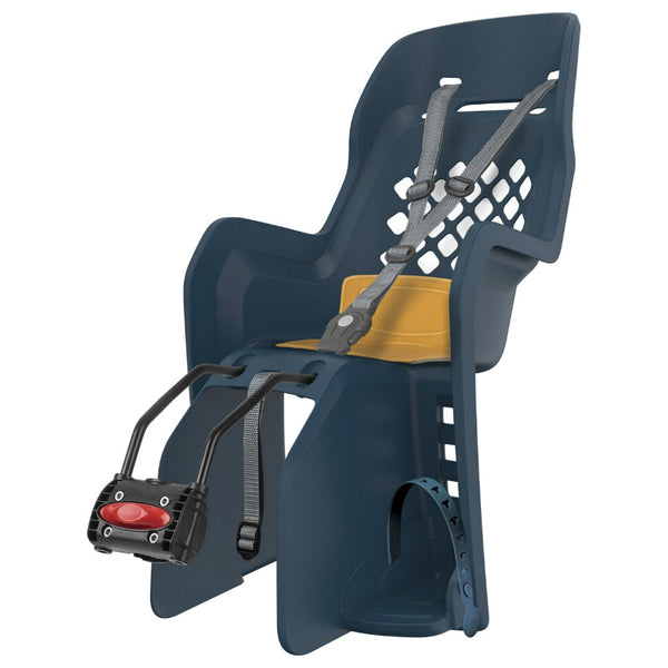 Porte Bebe-Siege Enfant Arrière Polisport A Fixer Sur Cadre Joy Jeans Coussin Jaune (9 A 22Kgs) Homologué En 14344