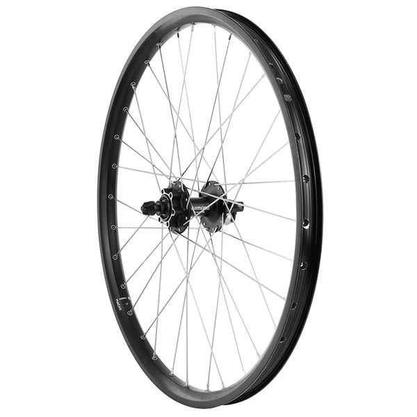 Roue VTT - Cargo - VAE - E-Bike - Longtail Disque Blocage 24" Kargo L Moyeu Shimano M475 Disque 6 Trous Noir (Renforcé) 