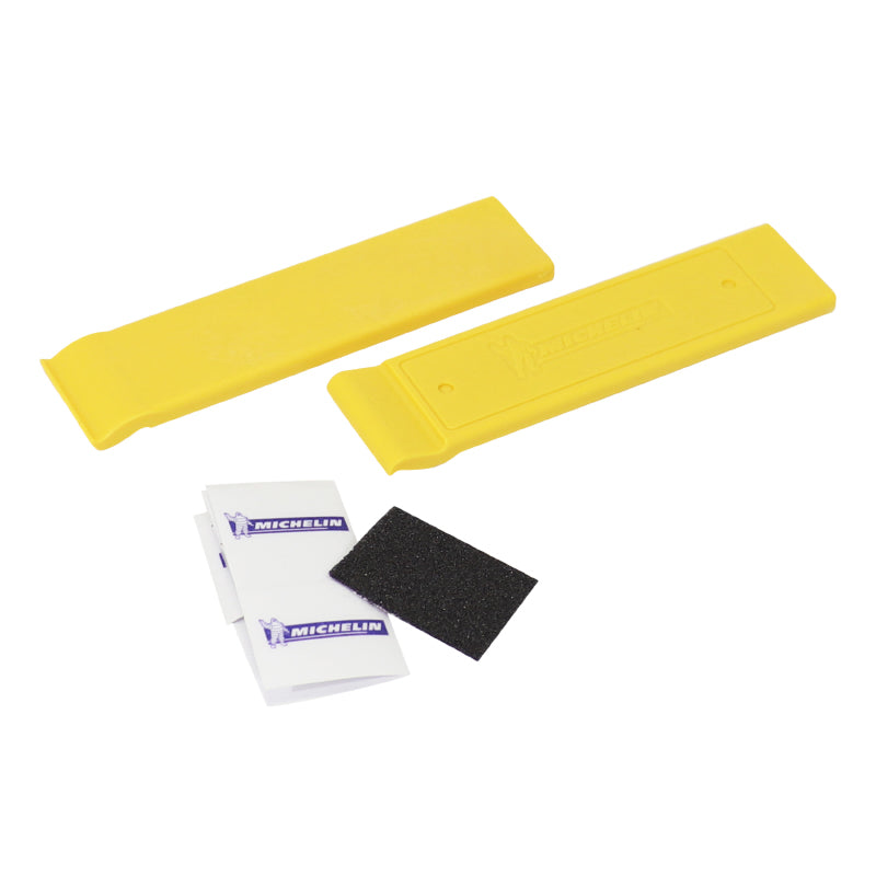 Kit Réparation Chambre A Air Michelin Universel (2 Demontes Pneus - 6 Rustines Autocollantes - 1 Grattoir)