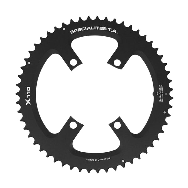 Plateau Route 4 branches Ø 110 Pour Shimano Ultegra R8000 - 6800 Ta X110 55 dents Extérieur Compatible Shimano 105 5800+