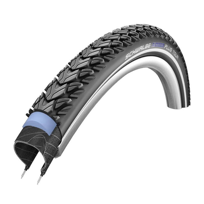 Pneu VTT 26 X 2.00 Schwalbe Marathon Plus Tour Noir Tr (50-559) Renfort 5 mm Flanc Reflex Homologué VAE E50
