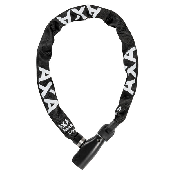 Antivol Vélo Chaîne A Clé Axa Absolute Diam 8 mm L0.90M Noir - Niveau Protection Eleve Pour Vélo Électrique - Sécurité N