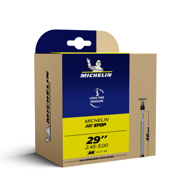 Chambre A Air Vélo 29 X 2.45-3.00 Michelin A6 Valve Presta 48 mm