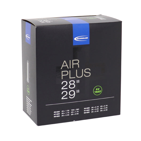 Chambre A Air Vélo 29 X 1.75-2.40 Et 700 X 40-60 Schwalbe Air Plus Renforcé Valve Alu Standard (Av19Ap)
