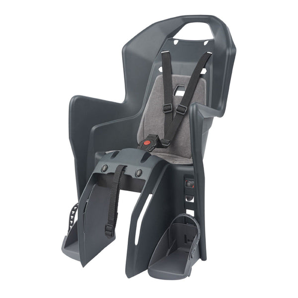 Porte Bebe-Siege Enfant Arrière Polisport A Fixer Sur Porte Bagage Fixation Etau Koolah Gris Coussin Gris (9 A 22Kgs) Ho