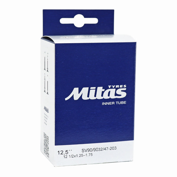 Chambre A Air Vélo 12 1-2 X 1.75 Rubena Valve Standard Coudée 90° Et 90° Sens De Roulement(32-47X203)