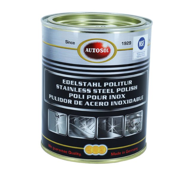 Polish Métal Autosol Stainless Steel Pour Acier Inoxydable (Pot 750 Ml) (Made In Germany - Qualite Premium)